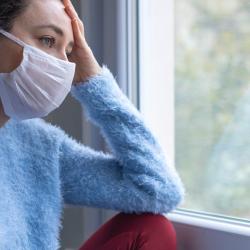 Long Covid Sufferer Looking out of Window
